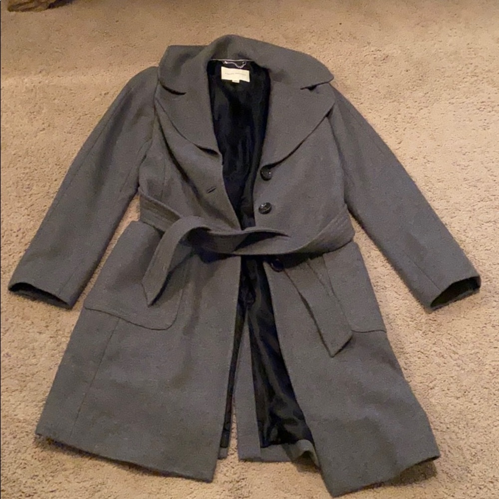 Wool Blend Trench Coat